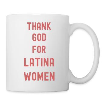 Thank God for Latina Women Hispanic Heritage - Mug - white - Right