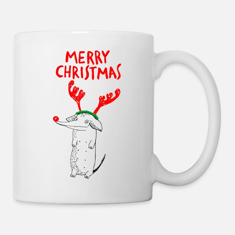Merry Christmas Dog - Mug - white