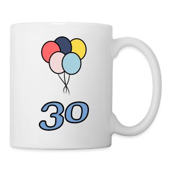 30. 30 YEARS. 30th ANNIVERSARY. 30 YEARS ANNIVERSARY. - Mug - white - Right