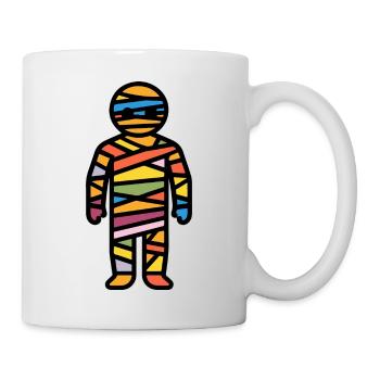 Mumie Halloween Witzig Lustig - Tasse - Weiß - Rechts