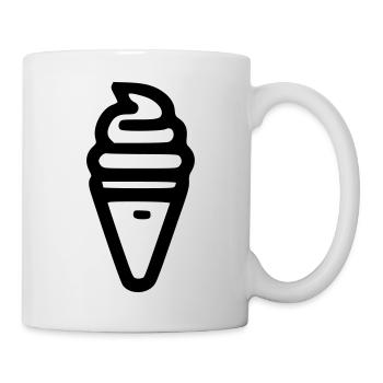 Eis - Tasse - Weiß - Rechts