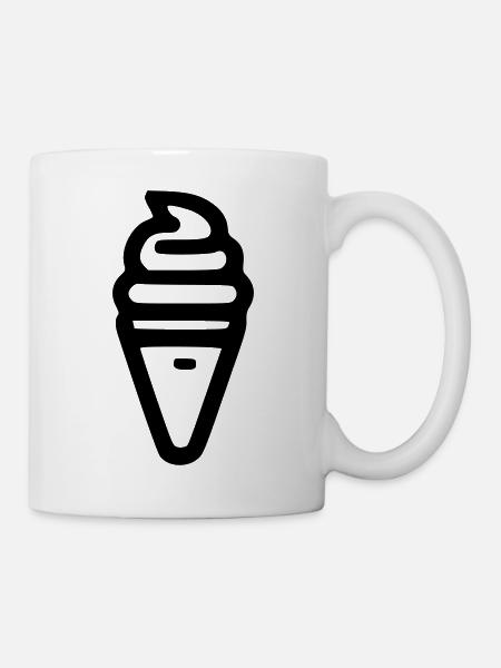 Glace - Mug blanc - blanc