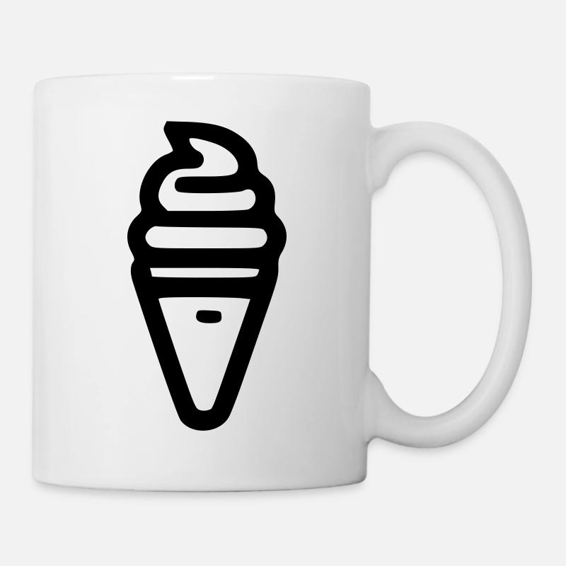 Eis - Tasse - Weiß