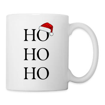 HO HO HO Weihnachtszeit - Weihnachtsgeschenk - Tasse - Weiß - Rechts