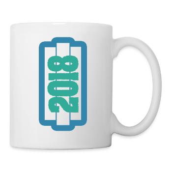 Millésime 2018 - Mug blanc - blanc - Droite