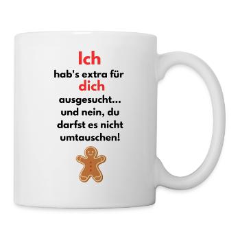 Für dich Weihnachtsgeschenk - Tasse - Weiß - Rechts