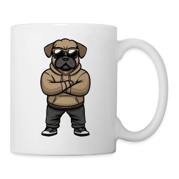 Bulldog Dog Comic - Mug - white - Right