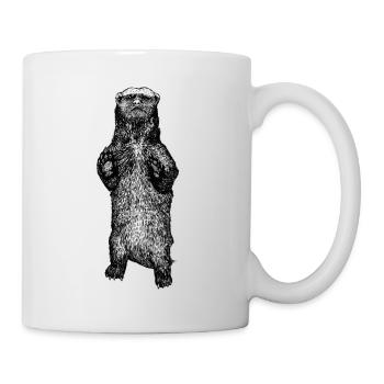 Honey B. Badger(Honigdachs) - Tasse - Weiß - Rechts