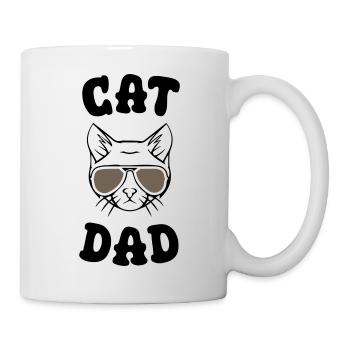 Cat Dad - Tasse - Weiß - Rechts
