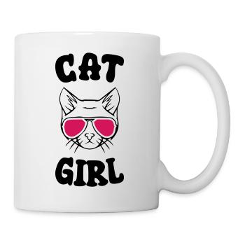 Cat Girl - Tasse - Weiß - Rechts