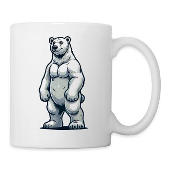 Ours blanc - Mug blanc - blanc - Droite