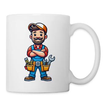 Handwerker - Tasse - Weiß - Rechts