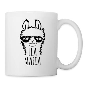 Lla Mafia Lama Disant Lunettes De Soleil Texte Citation Cool - Mug blanc - blanc - Droite
