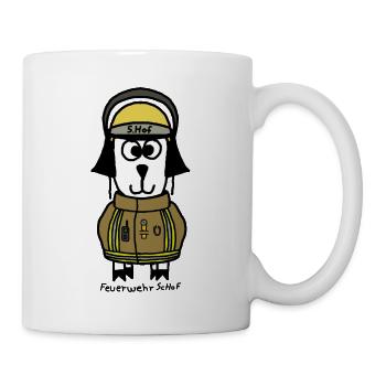 Feuerwehr ScHoF - Tasse - Weiß - Rechts
