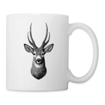 Rehbock - Tasse - Weiß - Rechts