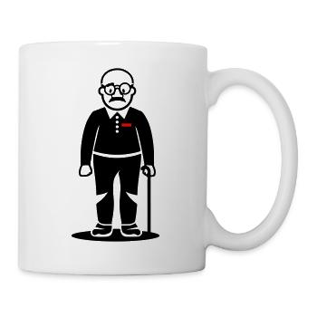 Alter Mann Opa - Tasse - Weiß - Rechts