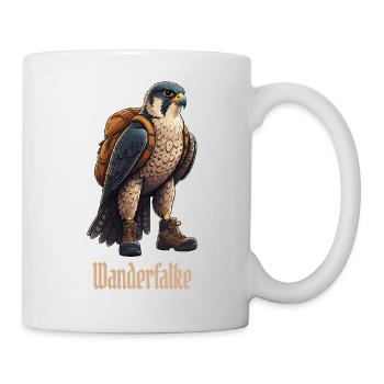 Wanderfalke Wandern Falke - Tasse - Weiß - Rechts