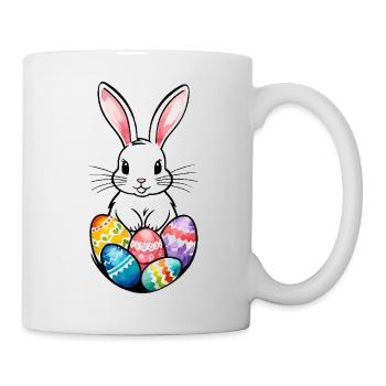 Lapin de Pâques Aquarelle de Pâques - Mug blanc - blanc - Droite