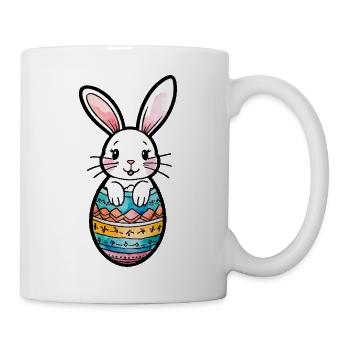 Lapin de Pâques Aquarelle de Pâques - Mug blanc - blanc - Droite