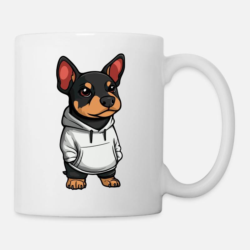 Doberman Hund Lustig - Tasse - Weiß