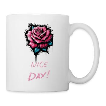 Rose NICE DAY - Valentine's Day - Mug - white - Right