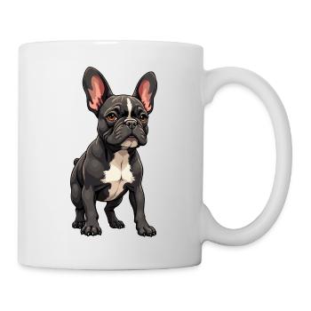 Französische Bulldogge, French Bulldog Bouledogue - Mug - white - Right