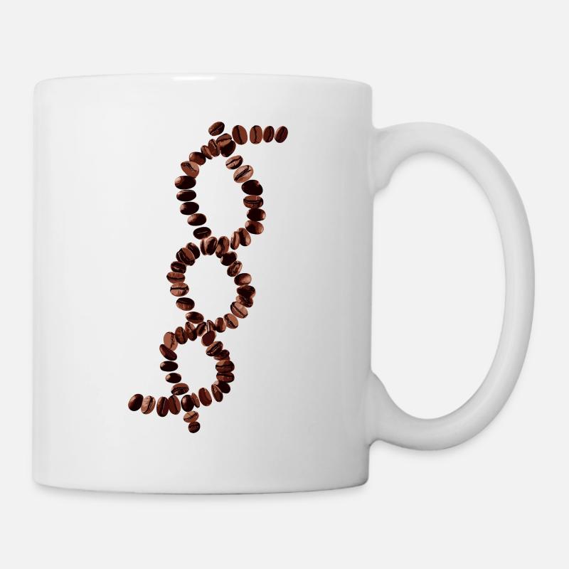 Kaffee DNA - Helix - Tasse - Weiß