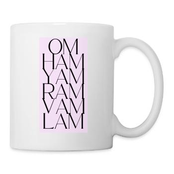 Bija Mantra Chakren - Tasse - Weiß - Rechts