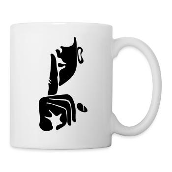 Faire taire - Mug blanc - blanc - Droite