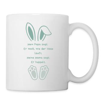 How the rabbit runs – or not! - Mug - white - Right