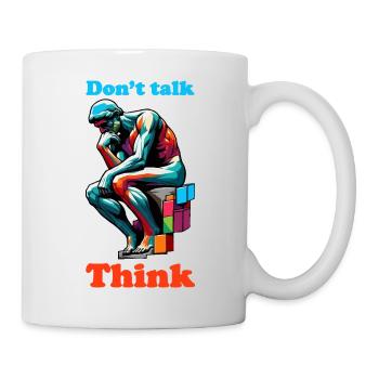 Ne parlez pas - Mug blanc - blanc - Droite