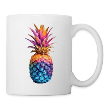Ananas - Tasse - Weiß - Rechts