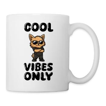 chien cool - Mug blanc - blanc - Droite
