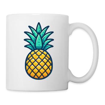 Ananas - Mug blanc - blanc - Droite