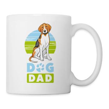 Foxhound Hund Papa - Tasse - Weiß - Rechts