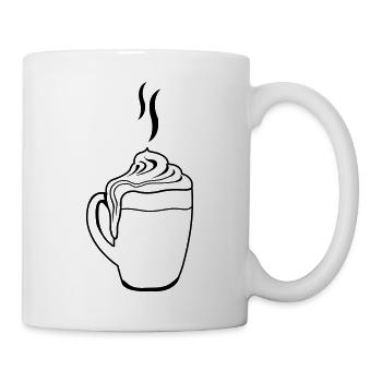 hot chocolate 01 - Tasse - Weiß - Rechts