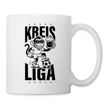 Bier Affe Kreisliga - Tasse - Weiß - Rechts