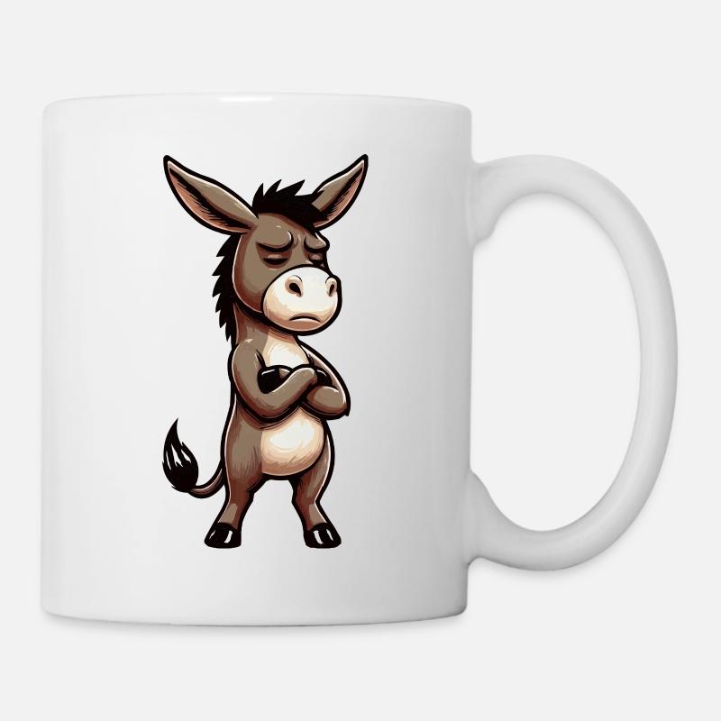 Esel Eselchen Eselhalter Muli Langohresel Muli - Tasse - Weiß