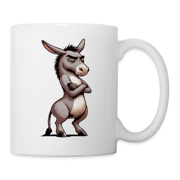 Donkey Donkey Donkey Holder Muli Long-Eared Donkey Muli - Mug - white - Right