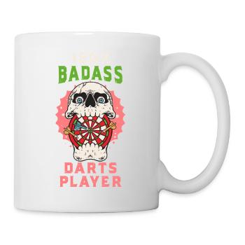 180% Badass Darts Player - Skull & Darts Edition - Mug - white - Right