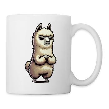 Alpaka lama Alpakabesitzer Alpakaliebhaber Lamas - Tasse - Weiß - Rechts
