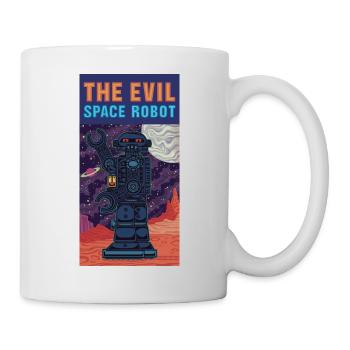 Le robot spatial martien - Mug blanc - blanc - Droite