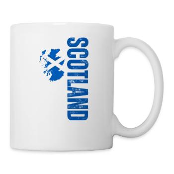 Hergestellt in Schottland, vertikales Design - Tasse - Weiß - Rechts