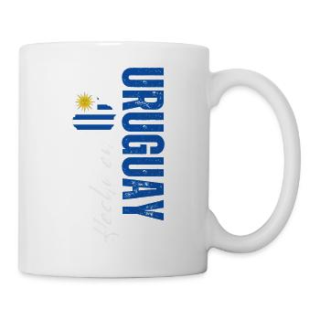Hergestellt in Uruguay, vertikales Design - Tasse - Weiß - Rechts