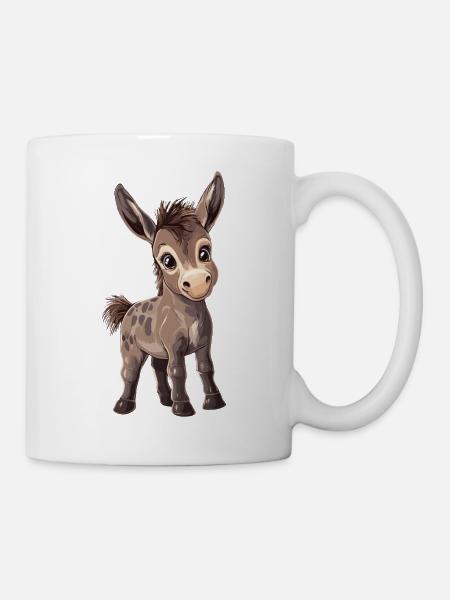 Esel - Tasse - Weiß