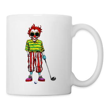 Clowns Golf - Tasse - Weiß - Rechts