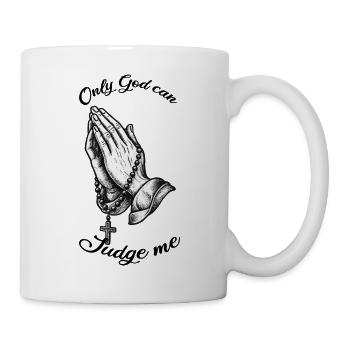 Praying hands - Mug - white - Right