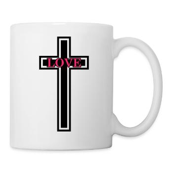 Cross Christian Love - Mug - white - Right