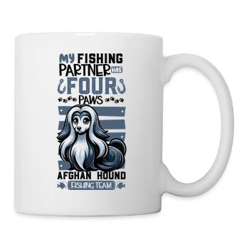 Pêche et chien léopard américain - Mug blanc - blanc - Droite