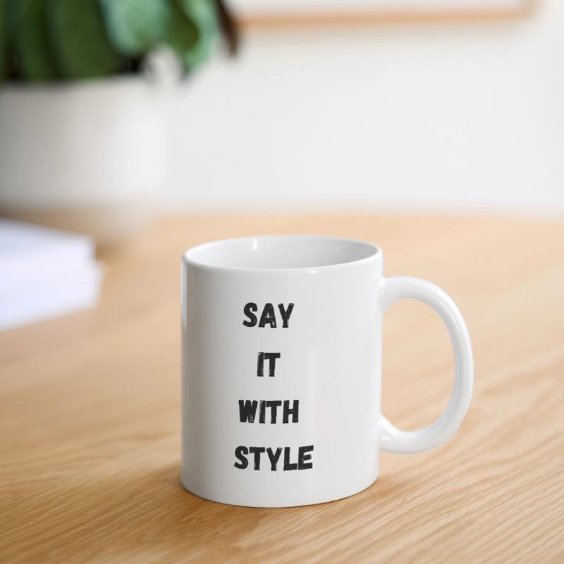 Abstract Geometric Wave Pattern Mug